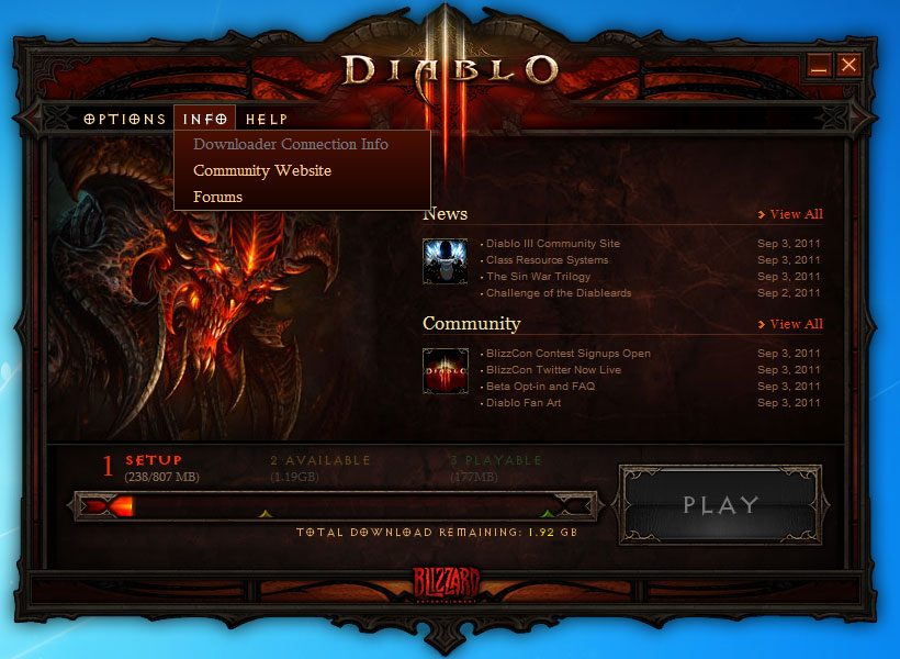 Screenshot de la beta de Diablo III.