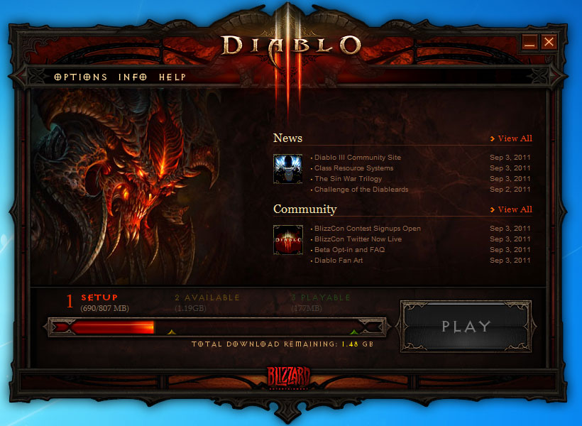 Screenshot de la beta de Diablo III.