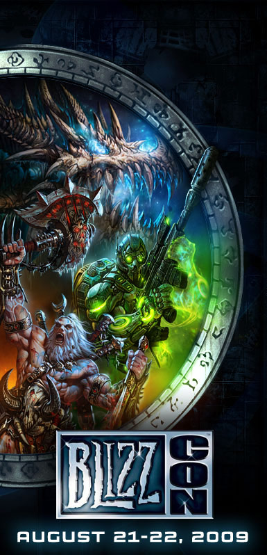 Image de la page d'accueil de Blizzard (mai 2009).
